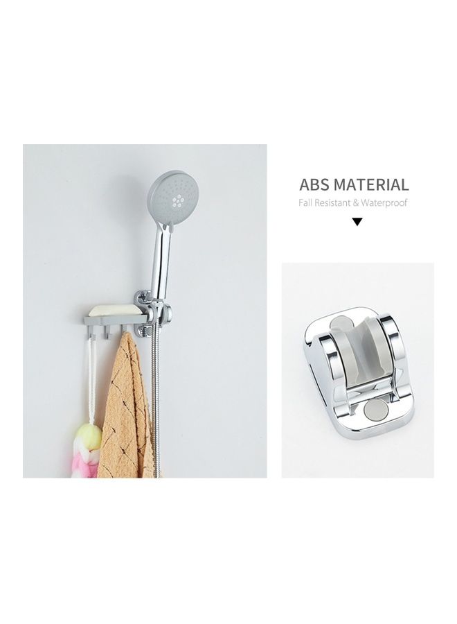 NIBEMINENT Shower Head Holder Grey/Silver 16.5x8.5x6cm - Image 3