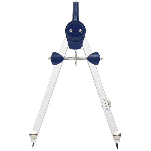 UNJOO Drawing 9Pc Geometry Set Metal Compass, Geometry Precision Tool for Student, Circle Drawing Tool and Architecture, Drafting Kits for Engineer with Shatterproof Storage Box (Blue) - Image 4