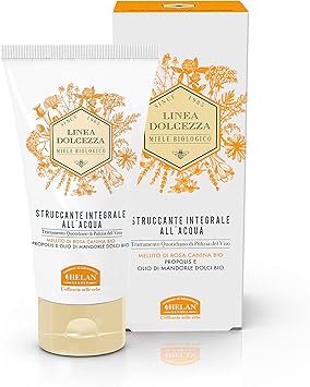 Helan Linea Dolcezza Face Wash Eye Makeup Remover for Skincare with Sweet Almond Oil Shea Waxes Propolis Gentle Cleanser to Remove Make Up Dirt Excess Secretions Made in Italy 150 ml - Image 1