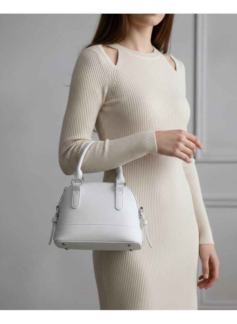 Mini Natural Leather Crossbody Bag – Compact & Chic - Image 3