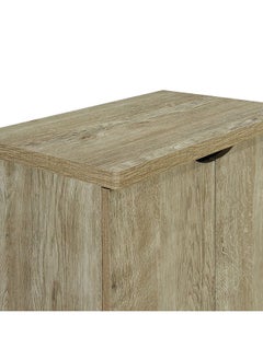 DANUBE HOME Alegra Shoe Rack Cabinet | 23 Pairs | 4 Door Shoe Storage Organizer For Entryway Natural Oak 120x40x120 cm | 8 Shelves  - Image 3