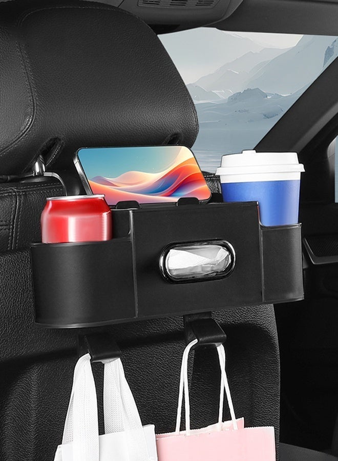 Car Back Seat Organizer, Driver and Passenger Seat Back Organizer,Leather Car Seat Back Storage Box,Multi-pocket Hanging Storage Box For Car Seat Back - Image 2