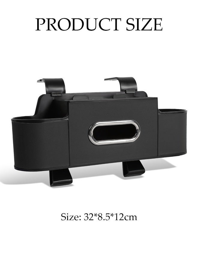 Car Back Seat Organizer, Driver and Passenger Seat Back Organizer,Leather Car Seat Back Storage Box,Multi-pocket Hanging Storage Box For Car Seat Back - Image 4