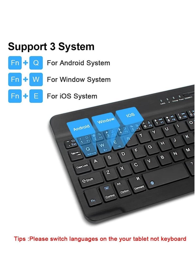 3-System Switch Multi-Language Universal Type Laptop BT Keyboard Mouse Suit  - Image 3