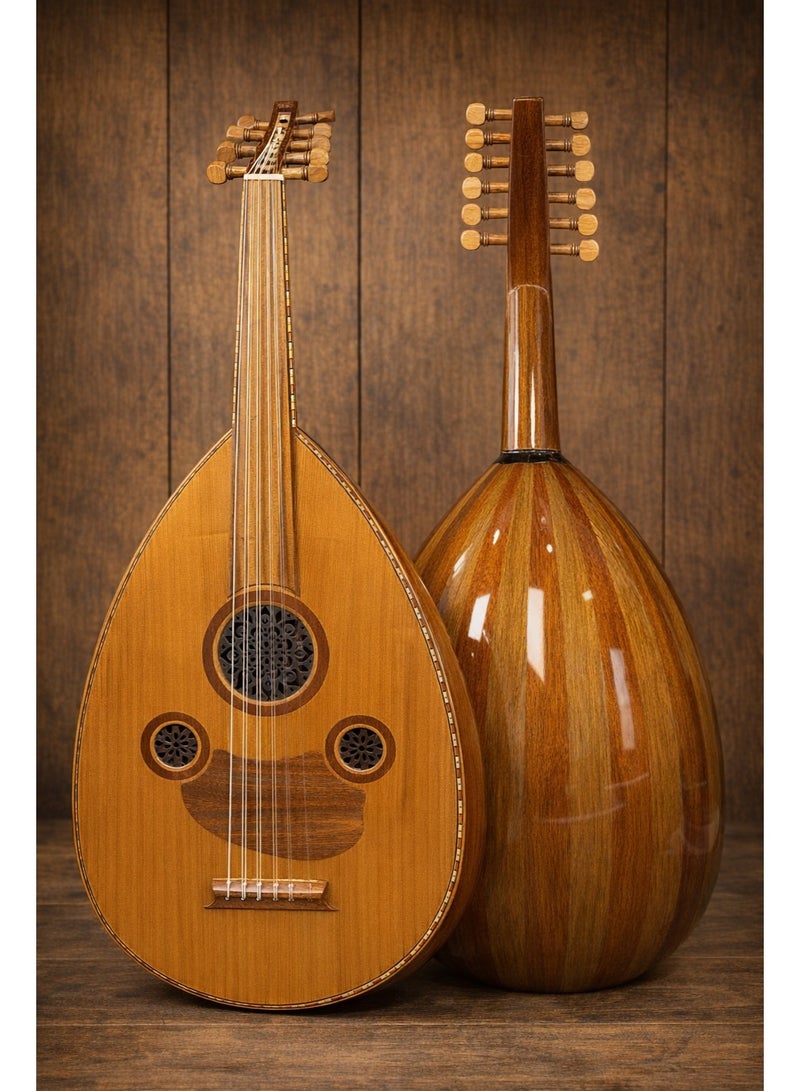 Musical Oud Zeryab Turkish Model 1 Cedar Top Mahogany Walnut Back
