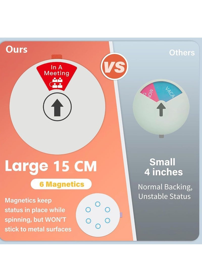 علامة خصوصية للمكتب، لافتة مغناطيسية للباب، يرجى عدم الإزعاج/من فضلك إطرق/خارج المكتب/في اجتماع/سأعود قريبًا/أعمل عن بُعد لغرف الاجتماعات وأي غرفة تحتاج إلى خصوصية - باللون الأسود. - Image 2