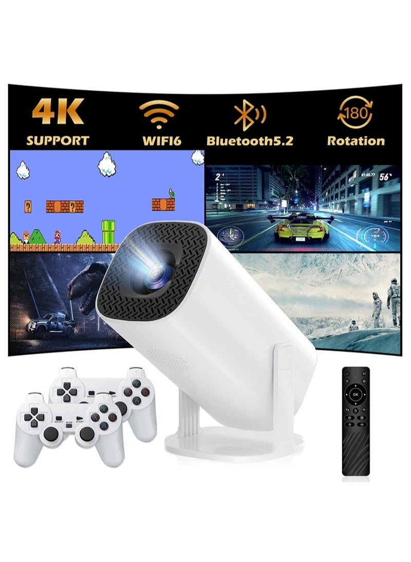 Android 11 Game Projector P30MAX Retro Video Game Consoles Dual WIFI BT5.4 1280*720P Home Cinema Outdoor Portable Projector - Image 3