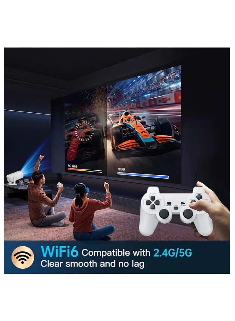 Android 11 Game Projector P30MAX Retro Video Game Consoles Dual WIFI BT5.4 1280*720P Home Cinema Outdoor Portable Projector - Image 4