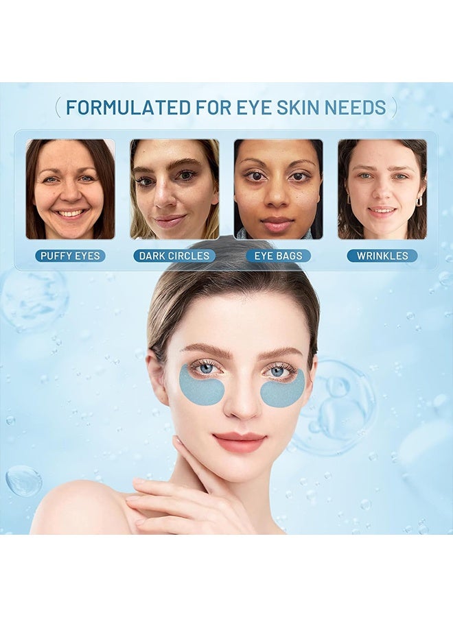 إيلهو مستخلص القهوة وحمض الهيالورونيك لصقة جل العين ، 60 قطعة لصقات تحت العين مع الكافيين وحمض الهيالورونيك ، إزالة فعالة للهالات السوداء ، الانتفاخ وحقيبة العين ، تفتيح ، ترطيب ، مضاد للتجاعيد والتبريد - Image 3