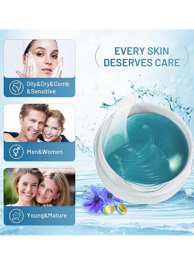 إيلهو مستخلص القهوة وحمض الهيالورونيك لصقة جل العين ، 60 قطعة لصقات تحت العين مع الكافيين وحمض الهيالورونيك ، إزالة فعالة للهالات السوداء ، الانتفاخ وحقيبة العين ، تفتيح ، ترطيب ، مضاد للتجاعيد والتبريد - Image 5