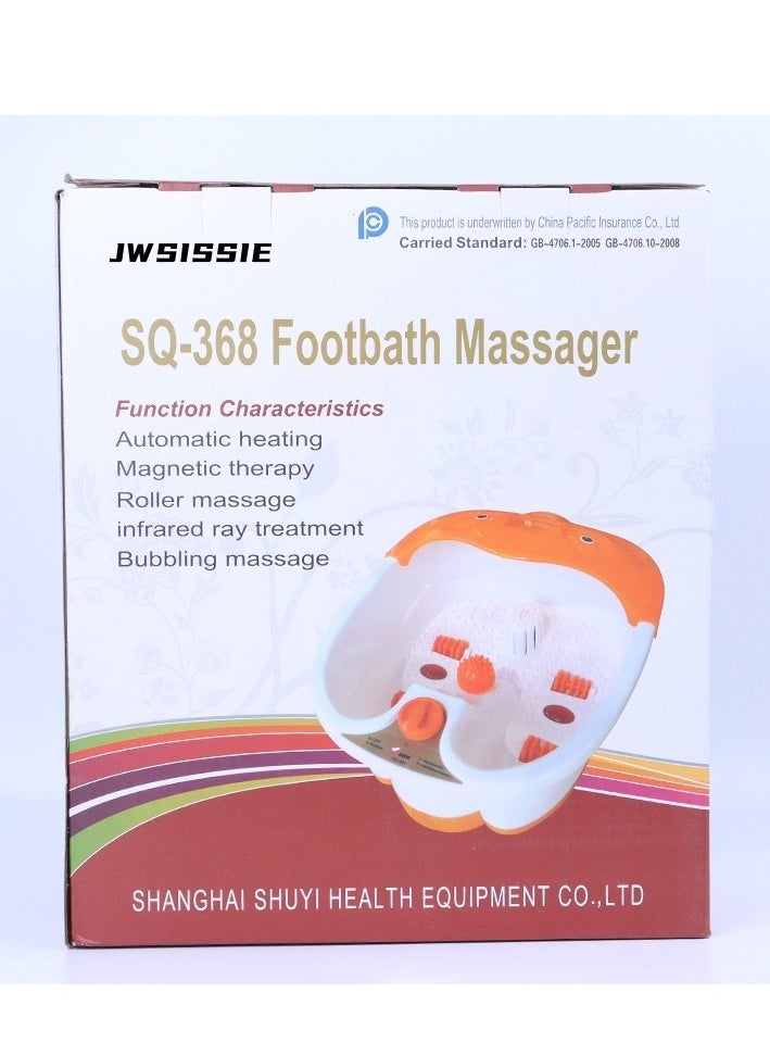 JWSISSIE - Foot Spa Bath Massager Machine With Temperature Control Vibration And Bubble Jet - Image 1
