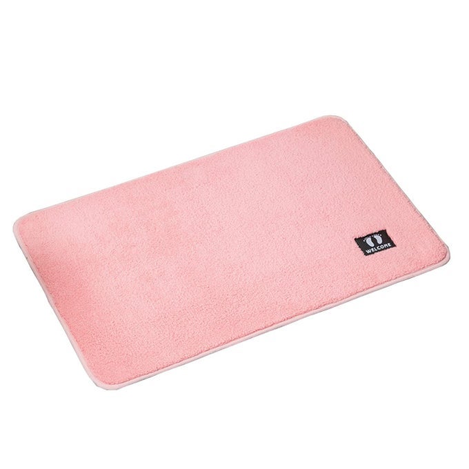 ANTISKID BATH MAT MICROFIBER SUPER ABSORBENT ANTI SKID DOOR MATSRUGS FOR HOMEBATHROOMBEDROOMKITCHENFLOOR MAT 60 X 40 CM PINK
