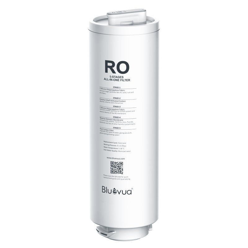 Bluevua فلتر استبدال نظام التناضح العكسي Bluevua RO100ROPOT-Lite على السطح - Image 1