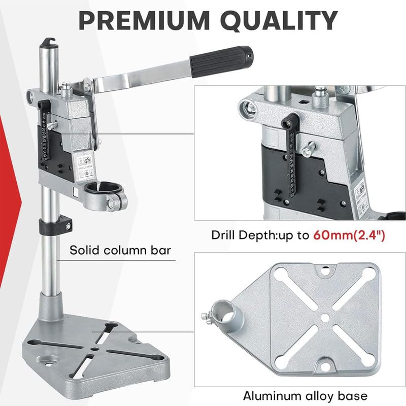 GALAXE Upgraded Drill Press Stand Tool Work station Mountable Stand for Power Drill Workbench Repair Drilling Table Tool - Image 4