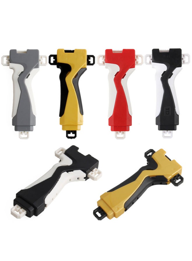 115 Manufacturers Series Burst Gyro Toy Peripheral Accessories B- 184 Double Cable Launcher Handlebars Accessories-Color:Handlebar Blue And White 28g  - Image 4