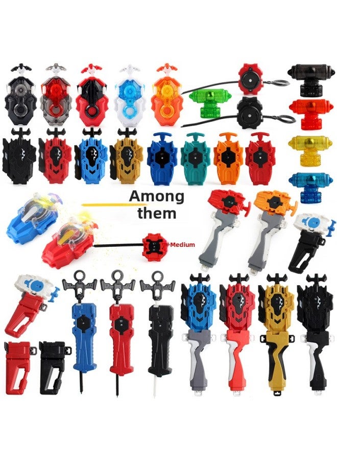 115 Manufacturers Series Burst Gyro Toy Peripheral Accessories B- 184 Double Cable Launcher Handlebars Accessories-Color:Handlebar Blue And White 28g  - Image 2