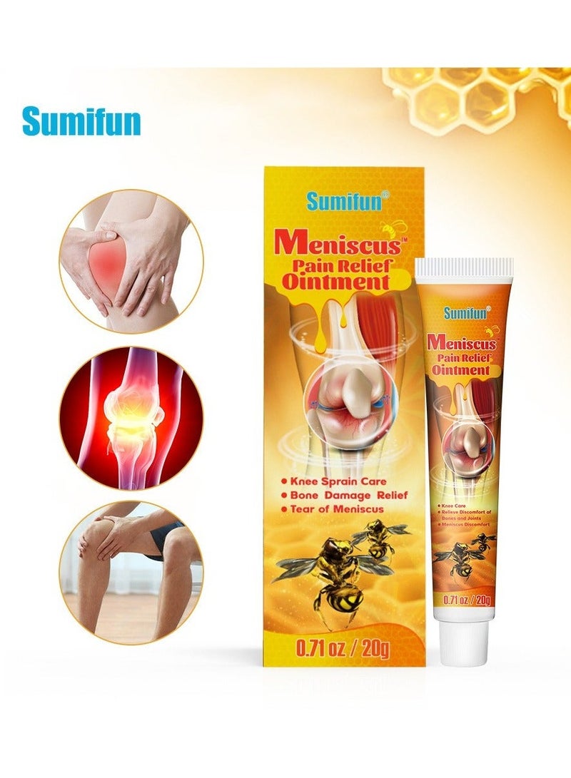 Sumifun Meniscys Pain Relief Ointment for Relieve Sore Joints,Muscles and Joints 20g - Image 1