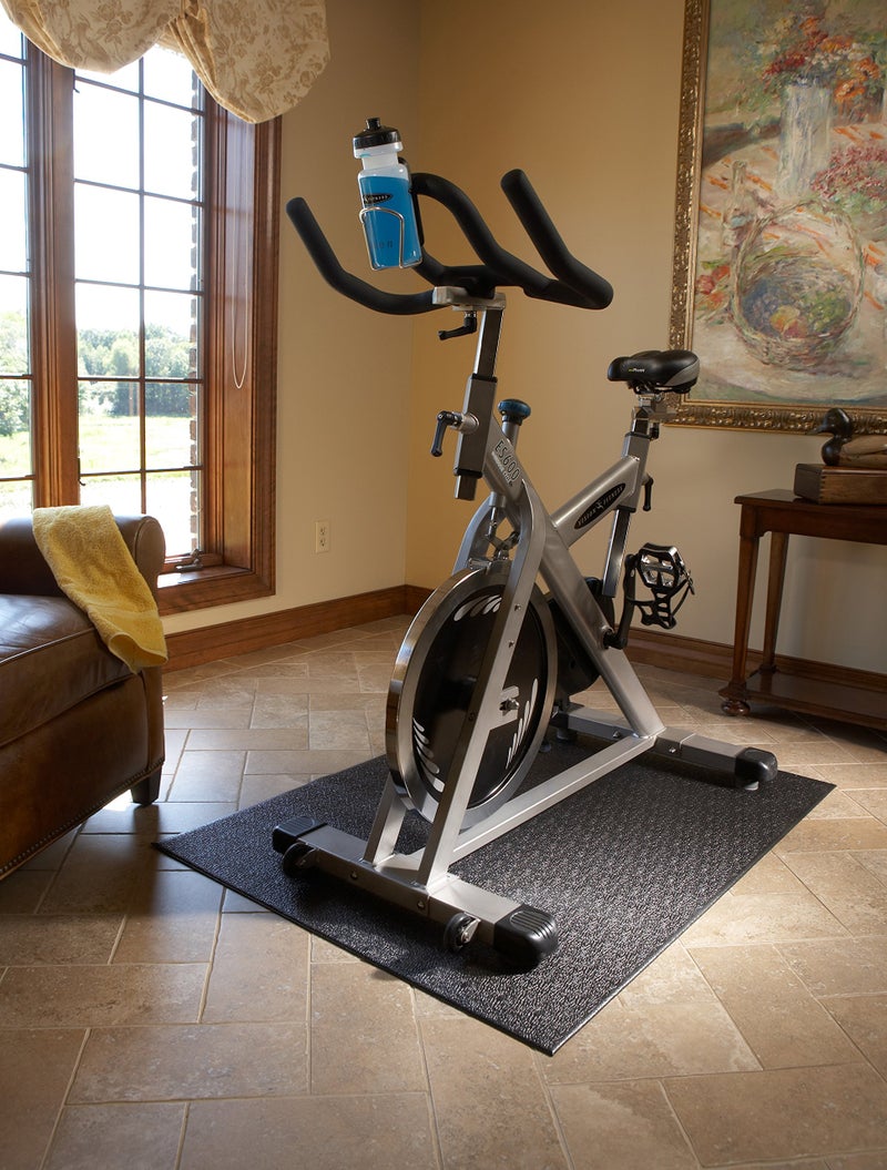 SuperMats Heavy Duty Equipment Mat 30GS for Treadmills Ellipticals Rowing Machines Recumbent Bikes and Exercise Equipment (2.5-Feet x 6-Feet) (30 in x 72 in) (76.2 cm x 182.88 cm), Black - Image 2