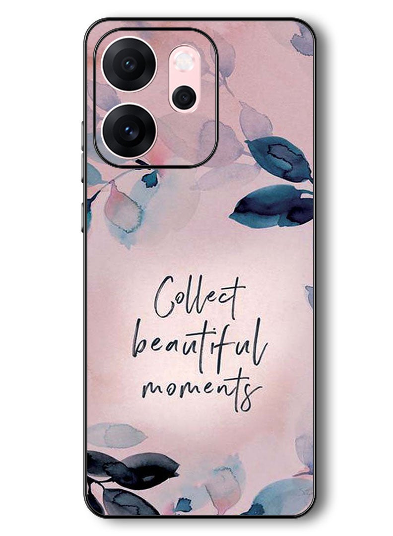 Theodor Case Compatible with Oppo Reno 14 F 6.57 Inch Protection Shockproof Bumper Cover Collect Beautiful Moments - Image 1