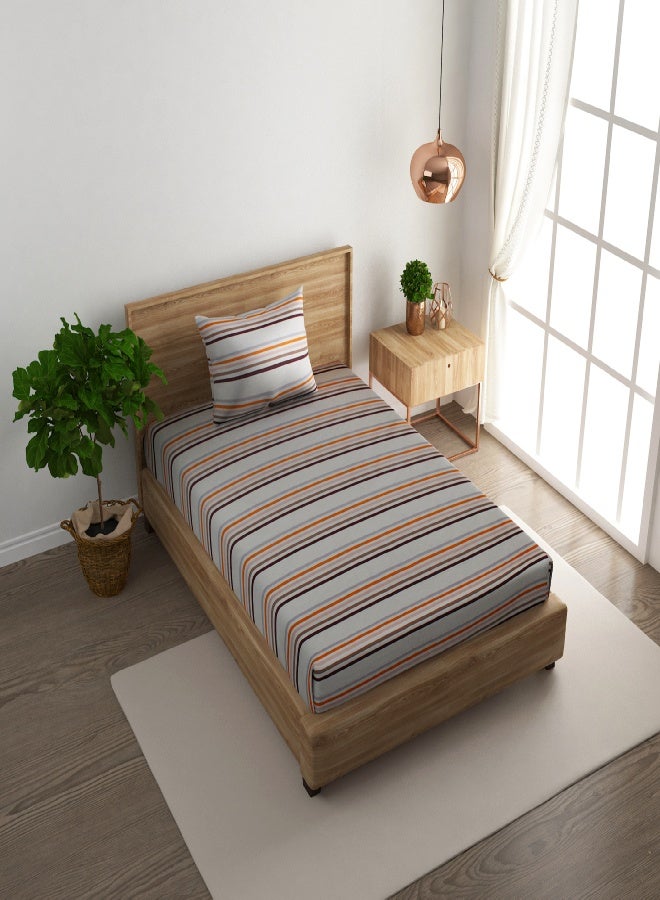 RISHAHOME 2-Piece Single Cotton Bedsheet Set 180 TC – Soft, Breathable with 1 Pillow Cover - Image 1