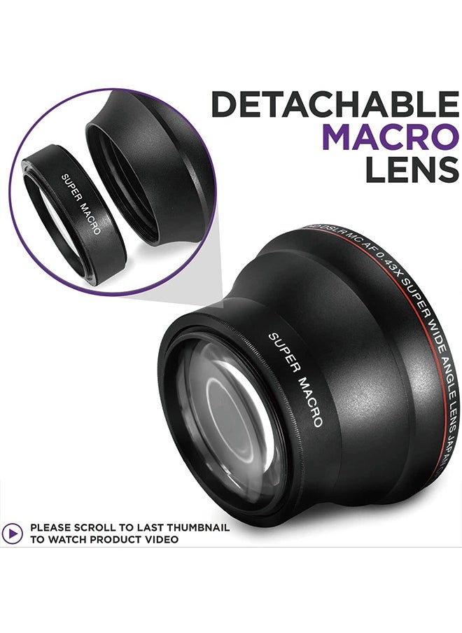 Lightdow 0.43X Wide-Angle and Macro 2-in-1 Auxiliary Lens 58MM  - Image 3