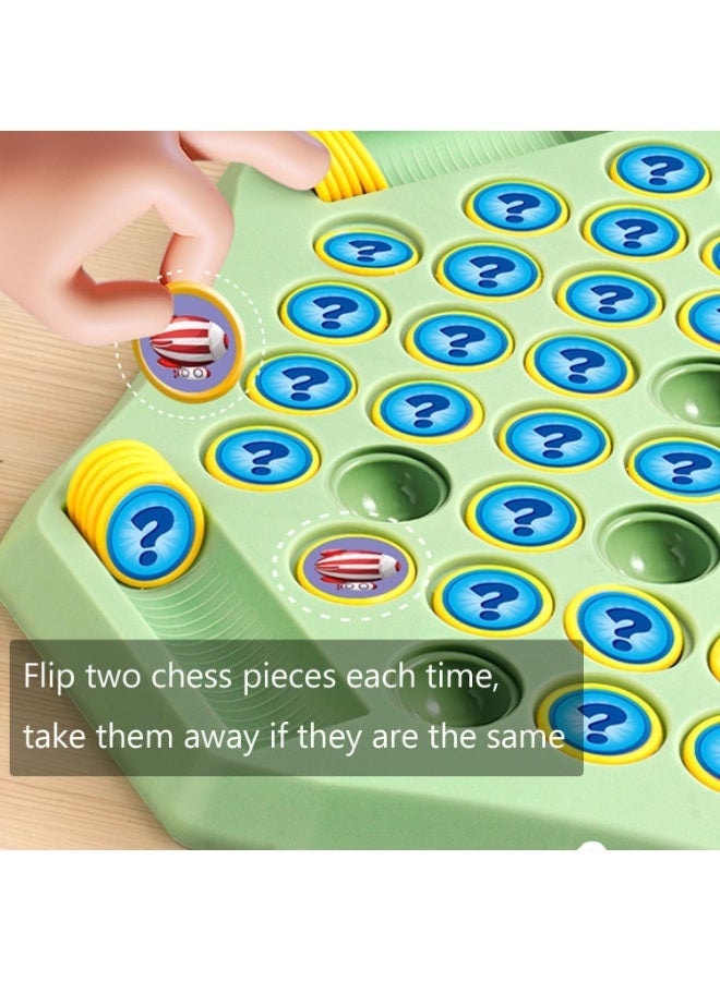 لعبة تطابق شطرنج ملون للذاكرة، لعبة لوحية مرحة، لعبة تفاعلية بين الوالدين والطفل، لعبة ذهنية للاولاد والبنات من سن 3 سنوات فما فوق - Image 4