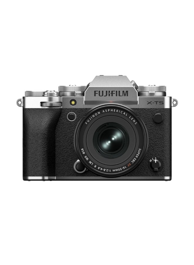FUJIFILM X-T5 Mirrorless Camera with XF 16-50mm Kit (Silver) - Image 1