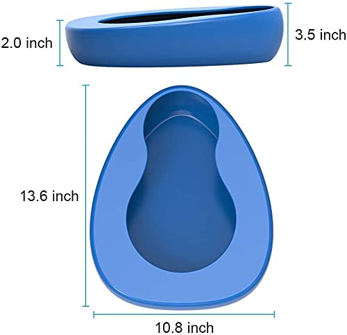 LinaLife Firm Thick Bed Pan for Bedridden Patient Heavy Duty PP Bed Pans Stable PP Bedpans for Women & Men Hospital Home Bedpan Emergency Device Smooth for Females Male Bedridden Elderly Patient - Image 5