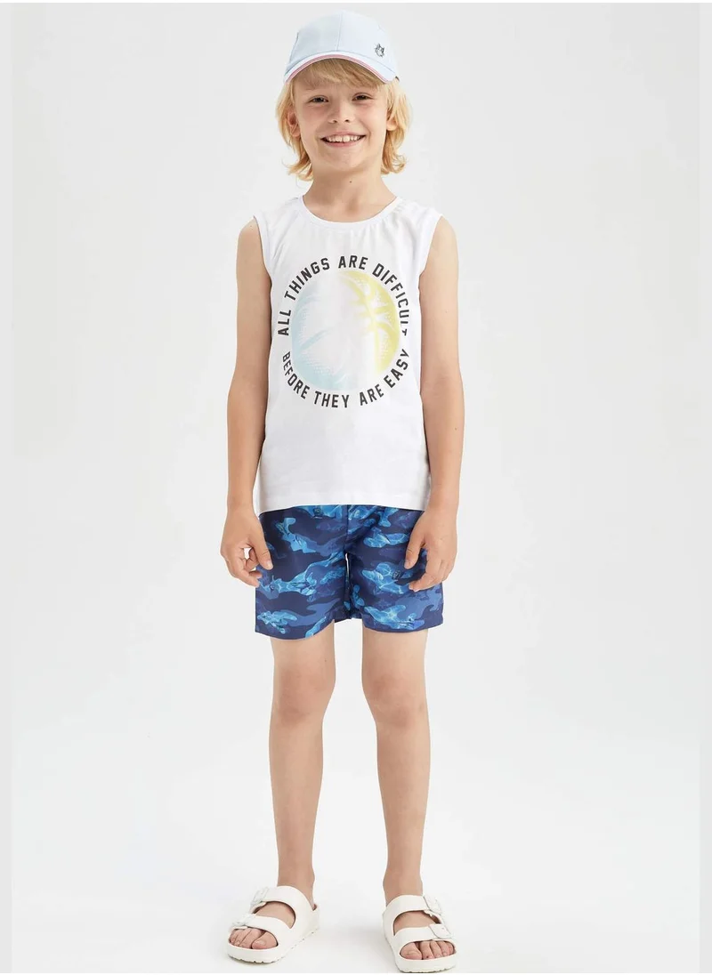 ديفاكتو Sea Print Mini Swimming Short