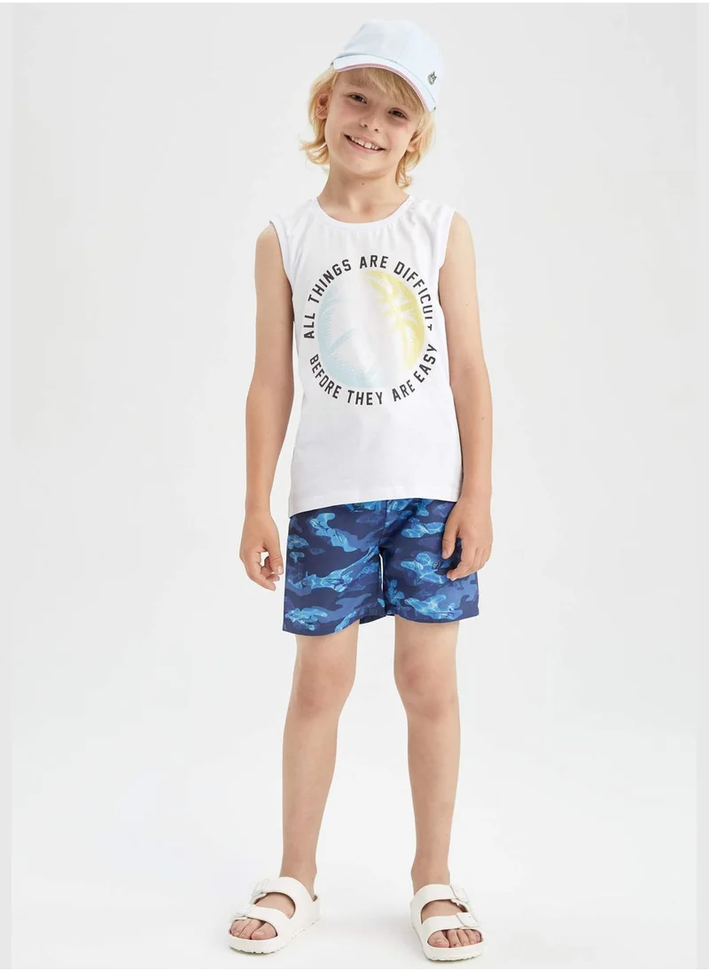 ديفاكتو Sea Print Mini Swimming Short