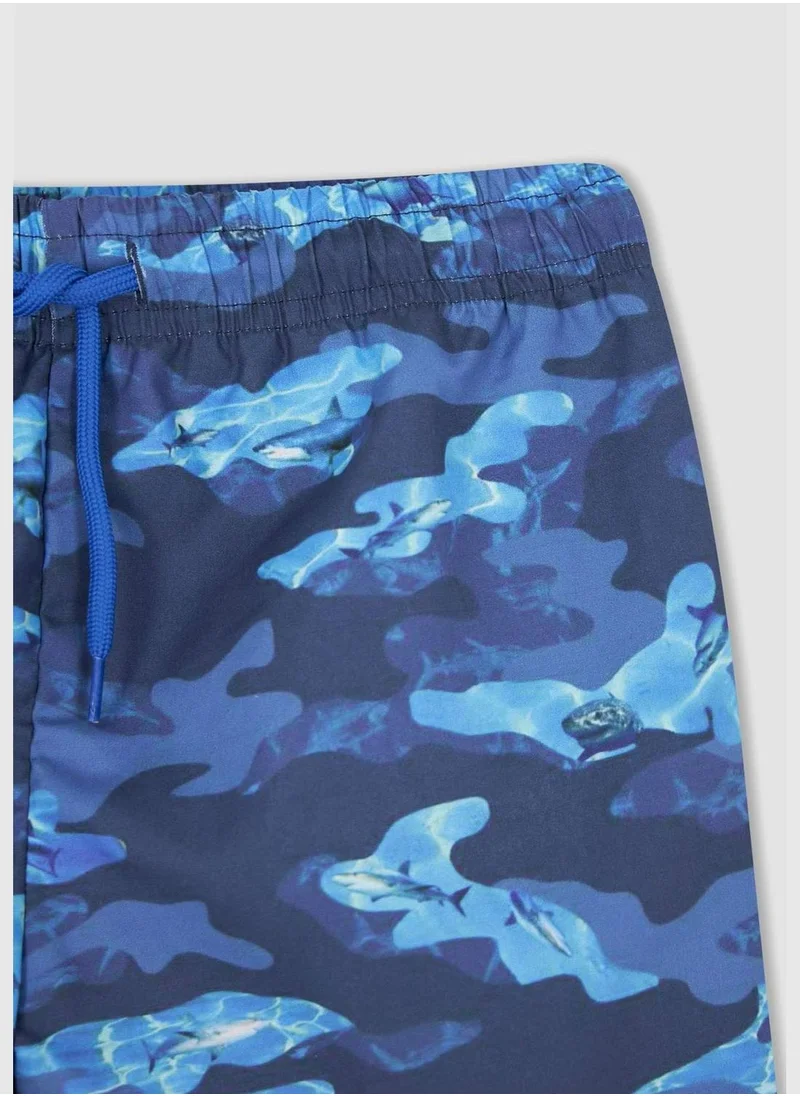 ديفاكتو Sea Print Mini Swimming Short