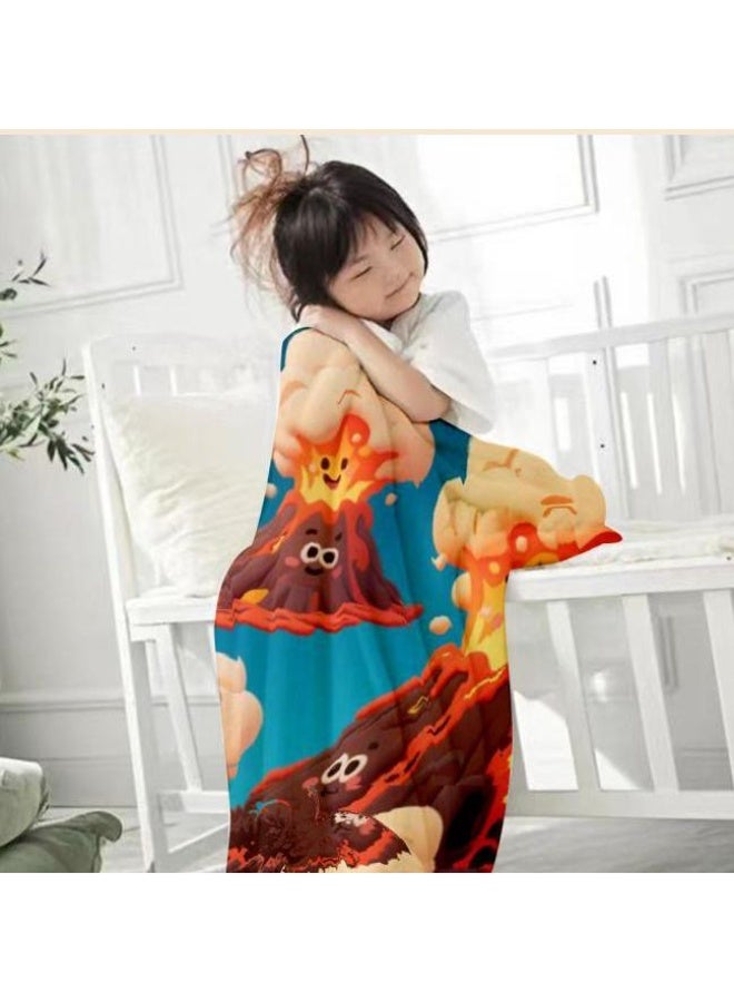 عام بطانية رقيقة من الفانيلا الكرتونية للأطفال والرضع (دافئة ومريحة، ومناسبة للنوم والألعاب) 70 سم * 100 سم - Image 2