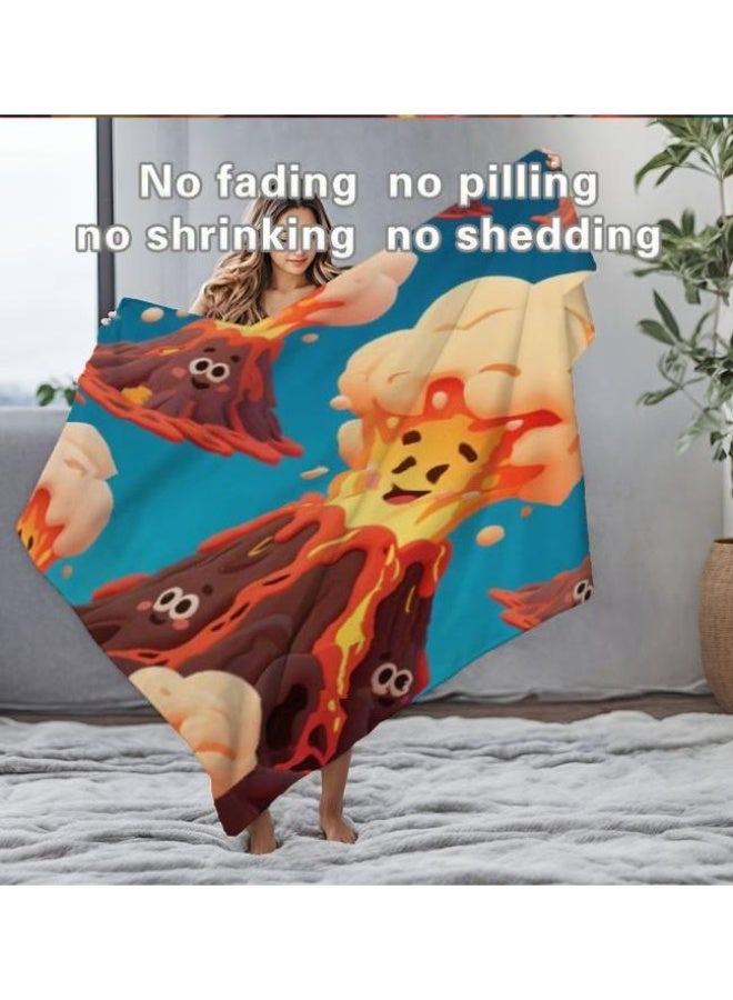 عام بطانية رقيقة من الفانيلا الكرتونية للأطفال والرضع (دافئة ومريحة، ومناسبة للنوم والألعاب) 70 سم * 100 سم - Image 4