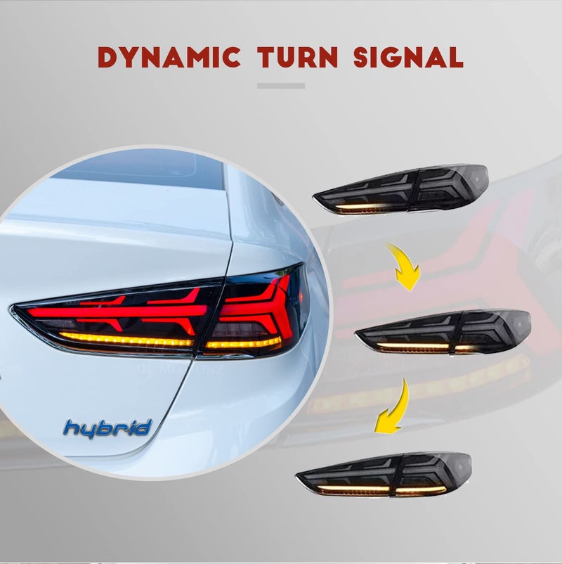 HCMOTIONZ Tail Light Assembly Fit For Hyundai Sonata 2017 2018 2019 Full LED Rear Lamp with Sequential Turn Signal Brake Light - Image 5