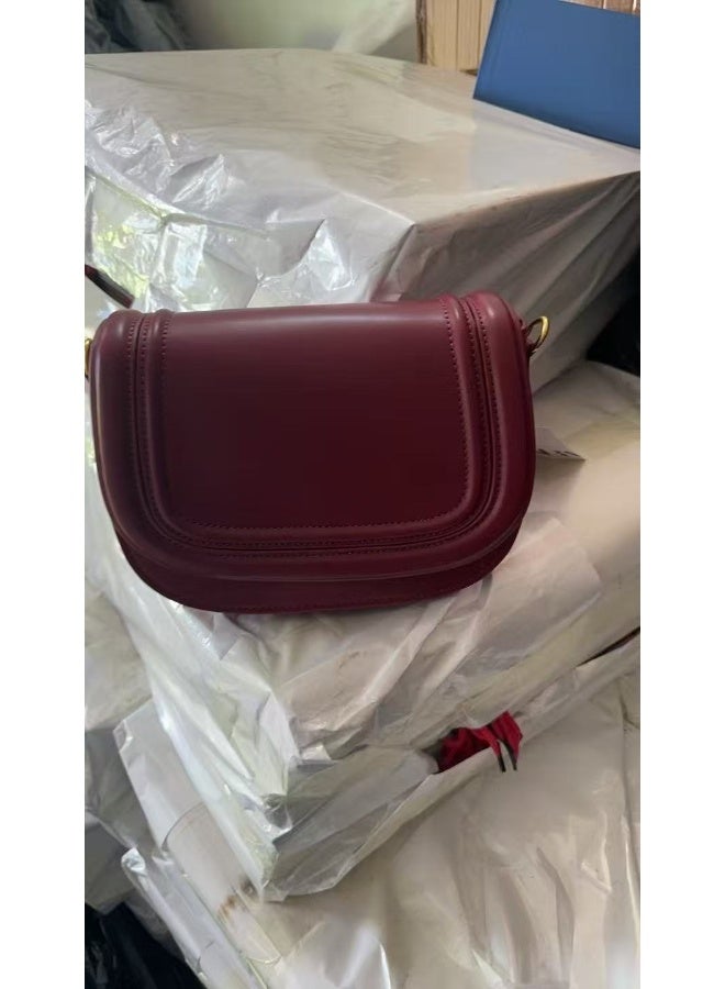 زارا 2025 New Wide Strap Shoulder Saddle Bag - Fashionable and Versatile