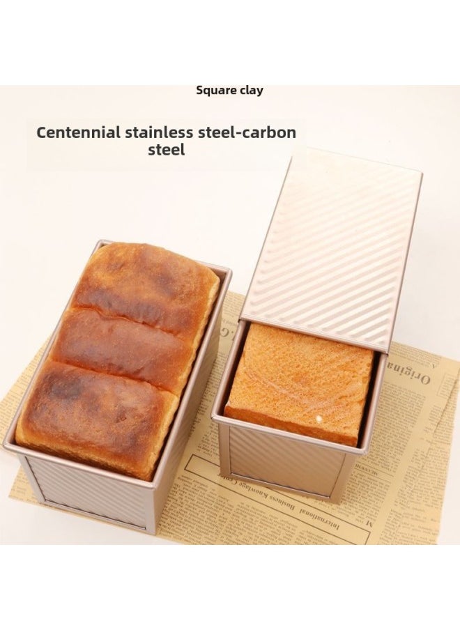 Generic - Toast Bread Mold Toast Box Mold 450g Non-stick Oven Household Baking Baking Toast Utensils With Lid-Specifications:None-Color:[upgraded Non-stick] 150g Silver Toast Mold - Image 1