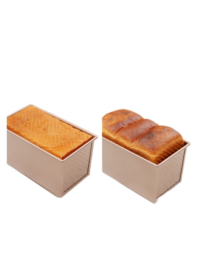 Generic - Toast Bread Mold Toast Box Mold 450g Non-stick Oven Household Baking Baking Toast Utensils With Lid-Specifications:None-Color:[upgraded Non-stick] 150g Silver Toast Mold - Image 1