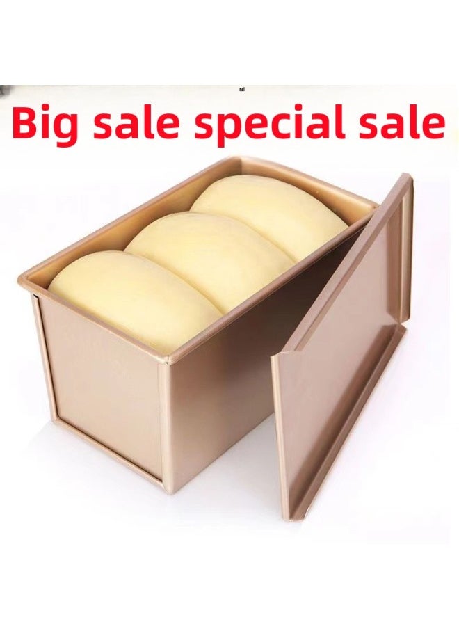 Generic - Toast Bread Mold Toast Box Mold 450g Non-stick Oven Household Baking Baking Toast Utensils With Lid-Specifications:None-Color:[upgraded Non-stick] 150g Silver Toast Mold - Image 1