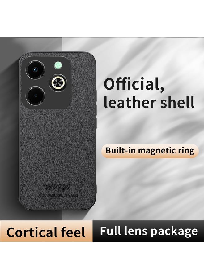 اس-توب جراب هاتف Infinix Hot 40i من HUIYI مصنوع من الجلد المغناطيسي - Image 4