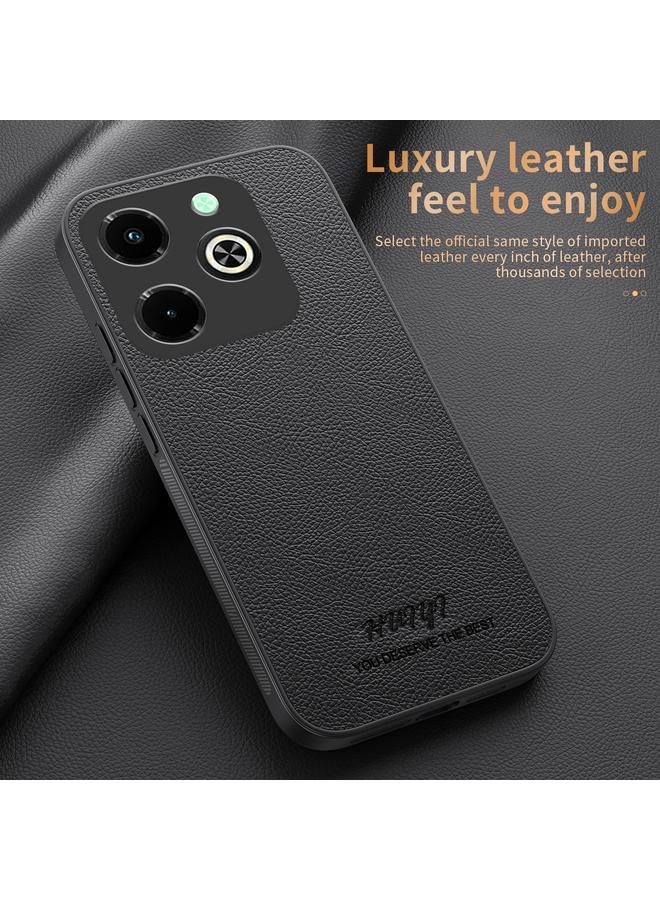 اس-توب جراب هاتف Infinix Hot 40i من HUIYI مصنوع من الجلد المغناطيسي - Image 2