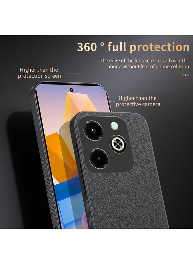 اس-توب جراب هاتف Infinix Hot 40i من HUIYI مصنوع من الجلد المغناطيسي - Image 3