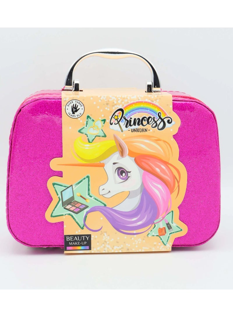 Princess Kids Makeup Kit for Girls, Unicorn Makeup Set, Real Washable Make up Kit for Little Girl Princess Toddler Makeup for Kid Birthday Gifts Unicorn Toys for Girls - Image 1