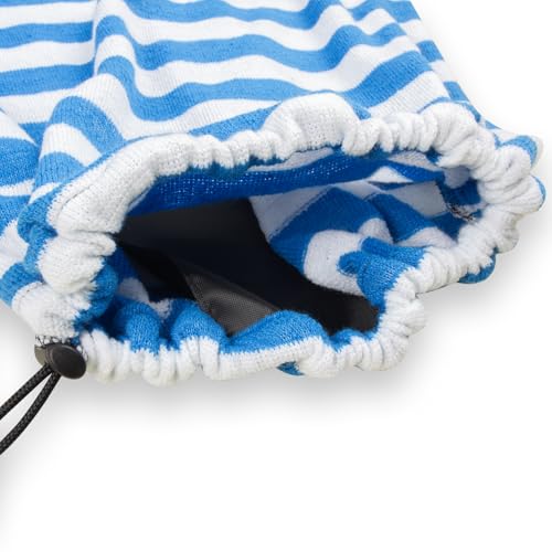 UCEDER Surfboard Sock Cover,Lightweight Stretch Board Bag for Sun Protection,Foldable Surfboard Sock Sleeve Perfect for Travel and Transportation(Blue and White, 6'0'') - Image 4