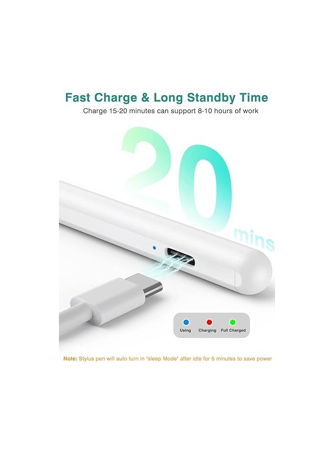 General Stylus Pen for iPad, 10 Min Fast Charge Apple iPad 10th Generation Pencil Work for Apple iPad Pro 11/12.9", iPad 6-10, iPad Air 3-5, iPad Mini 5/6  - Image 5
