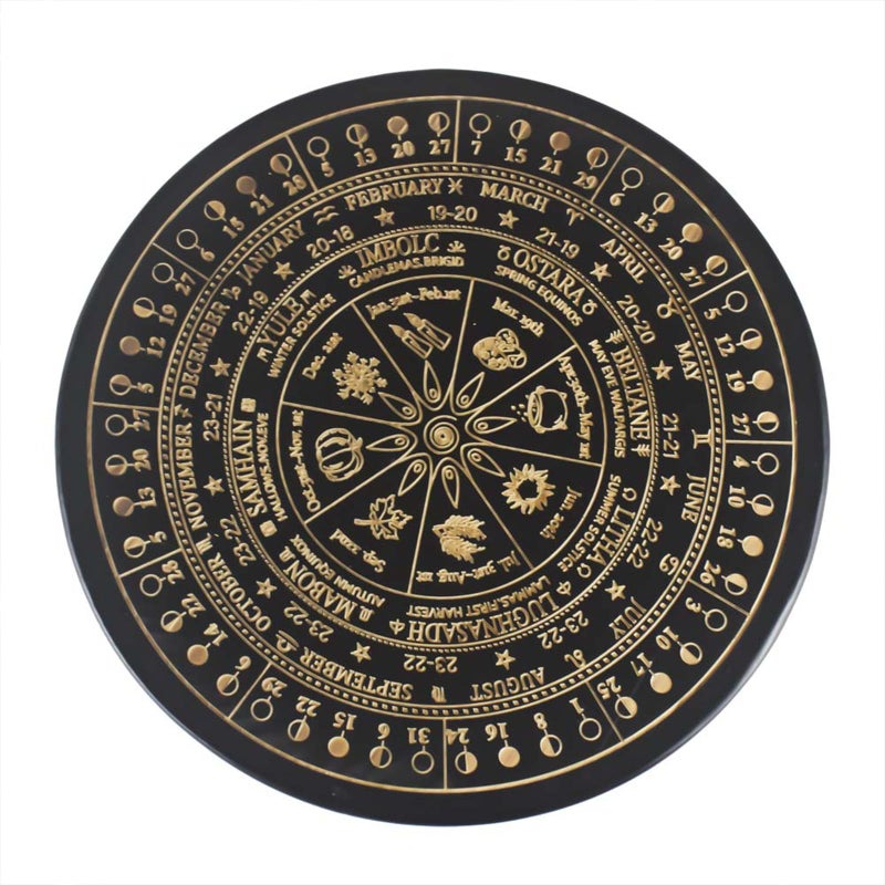 Double Sided Wooden Pendulum Dowsing Divination Board Metaphysical Message Board - Image 2