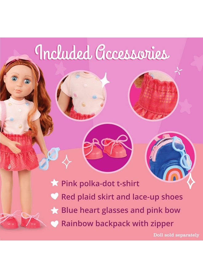 14 Inch Doll Clothes 7Pcs School Outfit Colorful Skirt & Accessories Rainbow Backpack & Glasses 3 Years + A+ Fashion - pzsku/Z8E93F9C9B6DB71FDD396Z/45/_/1724129946/8b8d49e0-f10d-4885-b7ec-11fccf6fe2f1