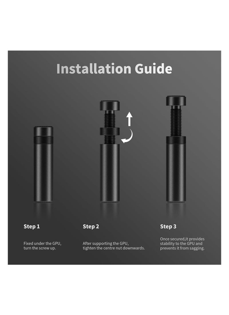 Generic - Graphics Card GPU Brace Support, Height Adjustment Video Card Sag Holder Bracket, GPU Stand, Universal VGA Graphics Card Holder - Image 1