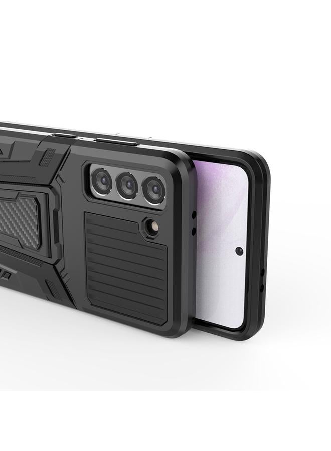 S-TOP Case For Samsung Galaxy S21 5G War Chariot Series Armor All-inclusive Shockproof PC + TPU Protective Case with Invisible Holder - Image 5
