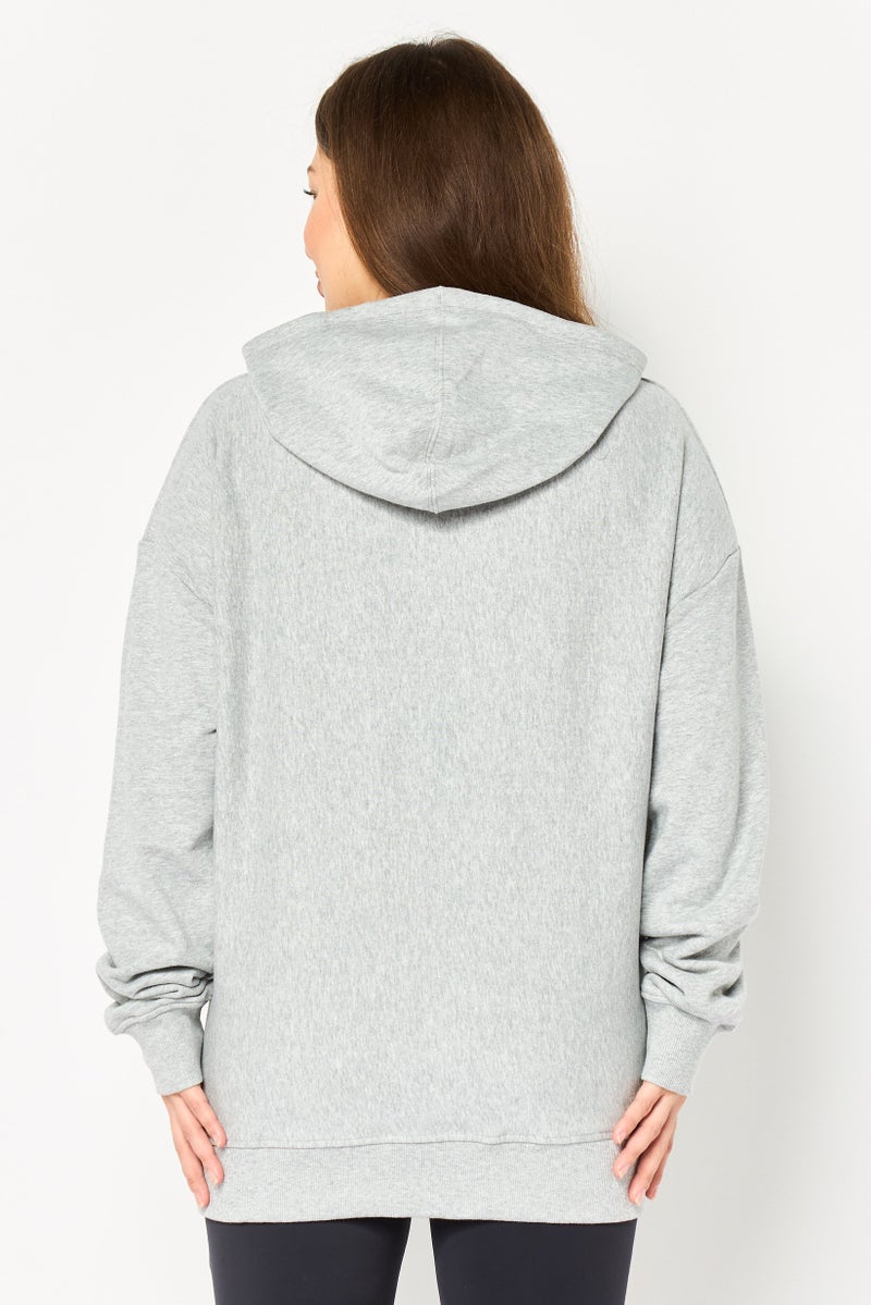 Champion Women Standard Fit Long Sleeve Outdoor Hoodie, Grey - Image 4