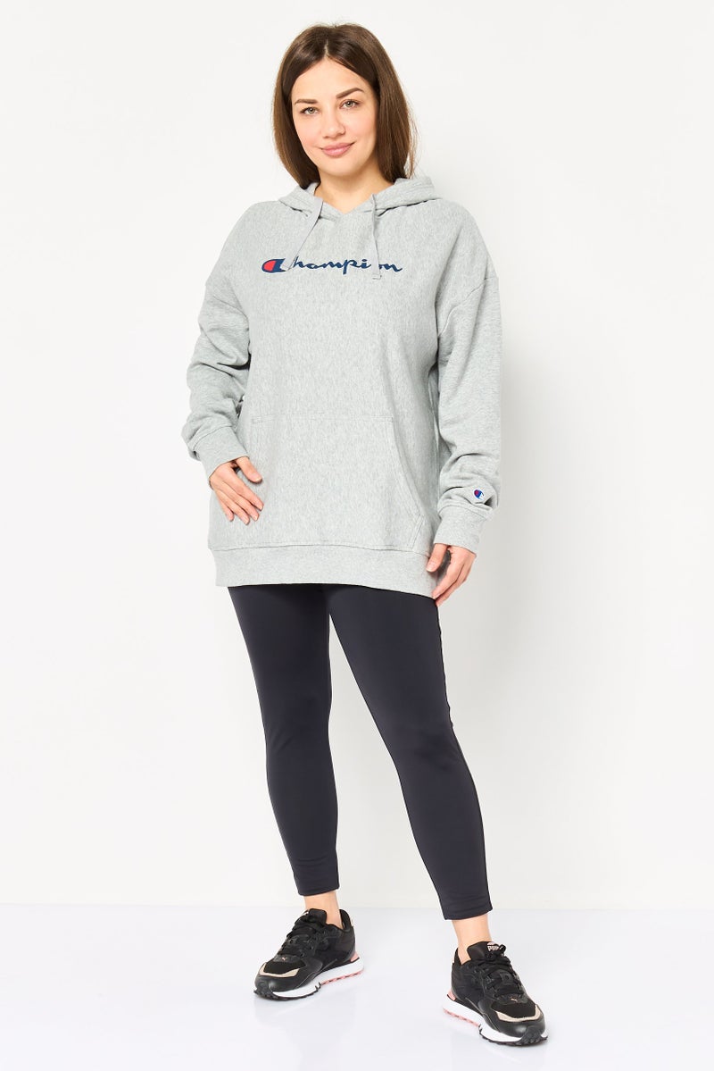 Champion Women Standard Fit Long Sleeve Outdoor Hoodie, Grey - Image 2